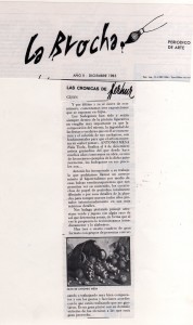 Periódico La Brocha - 1985